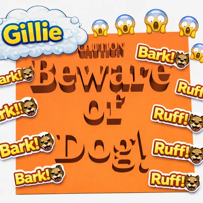 Bảng Cảnh Báo! Coi Chừng Chó