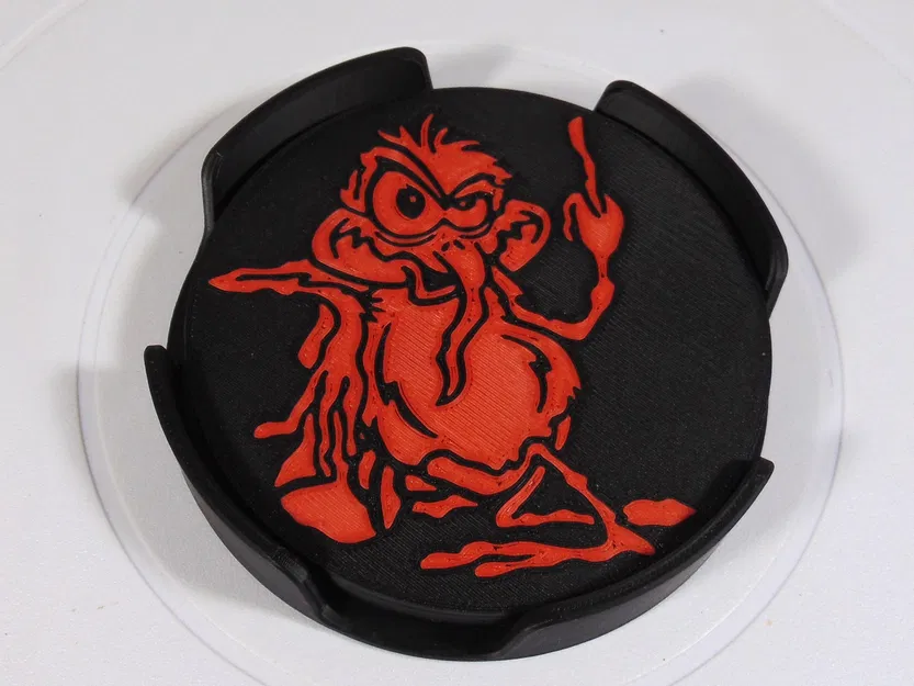 Bộ Coaster AC/DC Fly On The Wall kèm Holder 100mm (Tribute) - Image 2