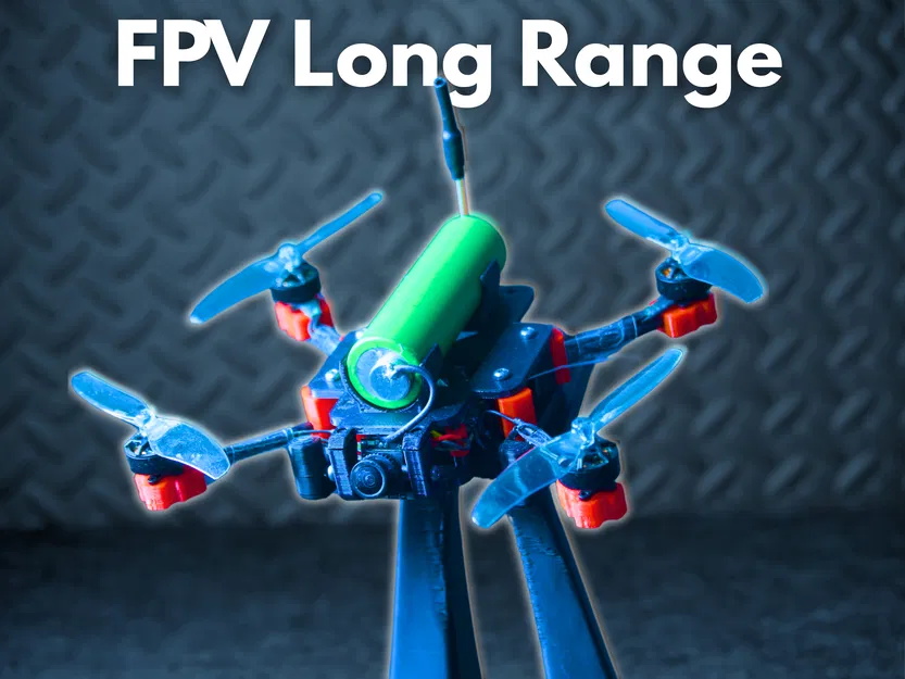 Drone FPV Gập Gọn Micro 18650 In 3D (18650 Micro Foldable FPV Drone) - Image 1