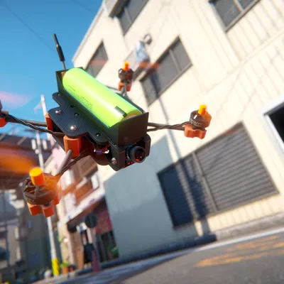 Drone FPV Gập Gọn Micro 18650 In 3D (18650 Micro Foldable FPV Drone)