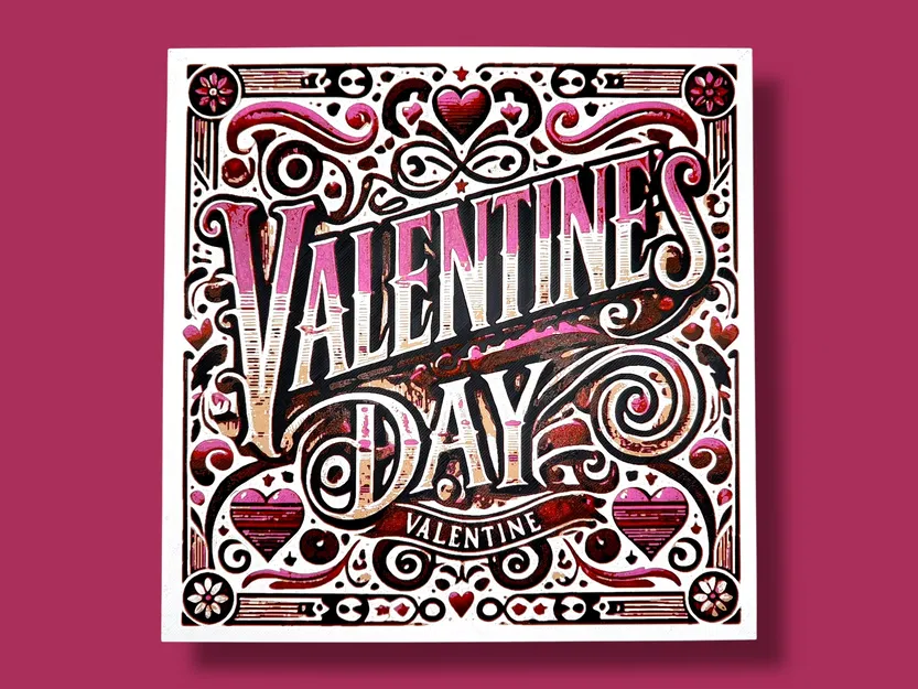 Valentine's Day Hueforge – Thiết kế chữ vintage nổi bật - Image 2