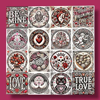 Valentine's Day Hueforge – Thiết kế chữ vintage nổi bật