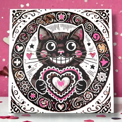 Love You Furever - Valentine Cat Hueforge (Mèo Valentine Hueforge)