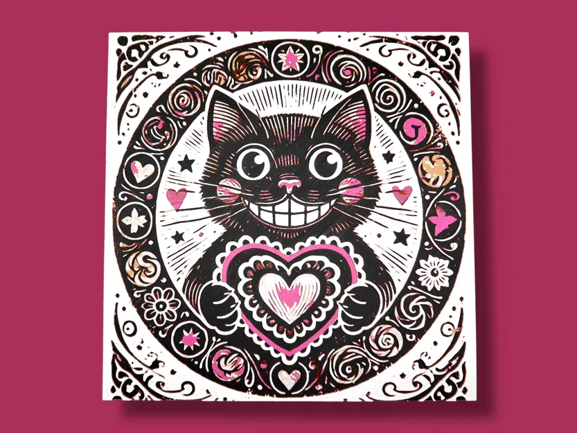 Love You Furever - Valentine Cat Hueforge (Mèo Valentine Hueforge) - Image 2