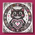 Love You Furever - Valentine Cat Hueforge (Mèo Valentine Hueforge) - Thumbnail 2
