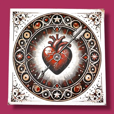 Sacred Heart Valentine Hueforge – Trái tim thiêng & mũi tên (Hueforge)