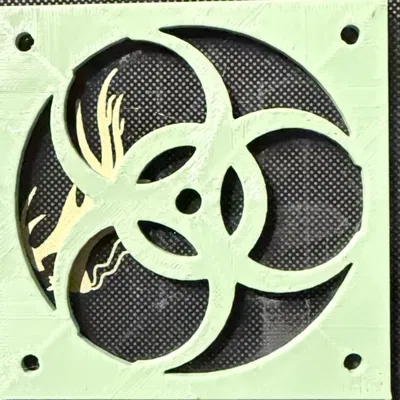 Ống hướng gió Biohazard cho quạt 80mm (Biohazard fan shroud)