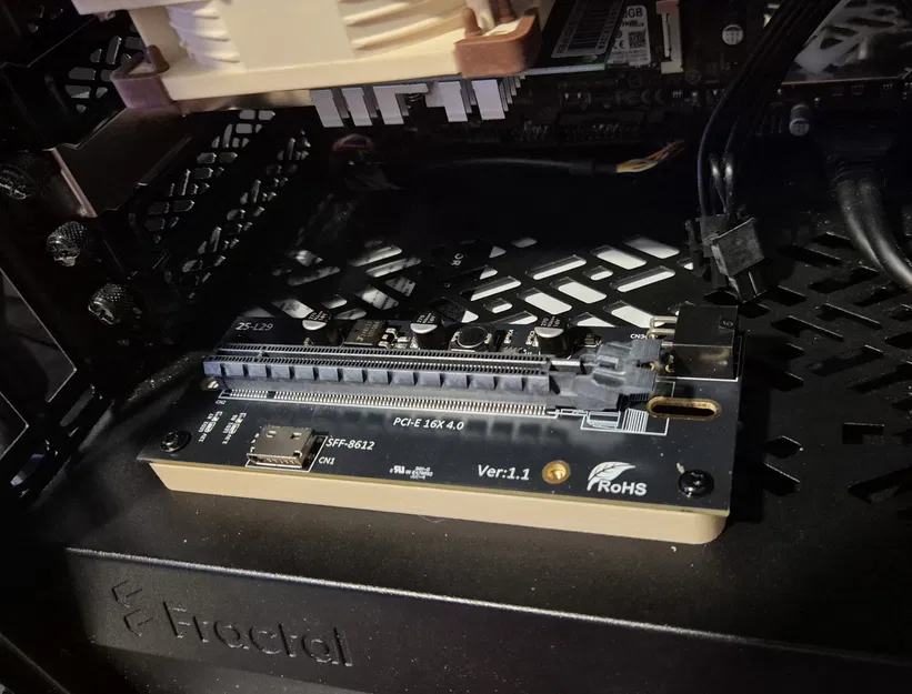 Ngàm gắn PCIe Riser dọc cho case Fractal Design Define 7/Define 7 XL - Image 3