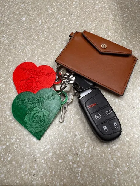 Móc khóa trái tim (heart keychain) - Image 1