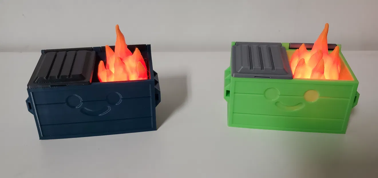 Ngọn Lửa Rỗng Cho Nến Tealight Trong Dumpster - Image 1