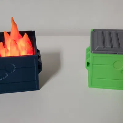 Ngọn Lửa Rỗng Cho Nến Tealight Trong Dumpster