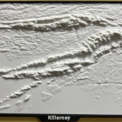 Dãy núi Killarney (La Cloche Mountains) – Bản đồ địa hình 3D