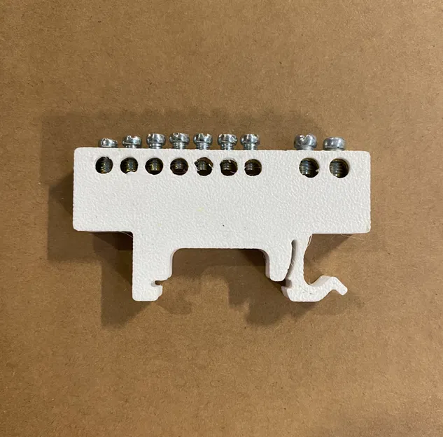 Ngàm giữ terminal block cho DIN Rail (DIN Rail Terminal Holder) - Image 1
