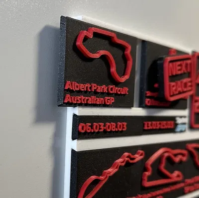 Lịch F1 2026 dạng modular (F1 Calendar 2026)