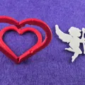 Doppelherz mit Cupido - Thumbnail 2