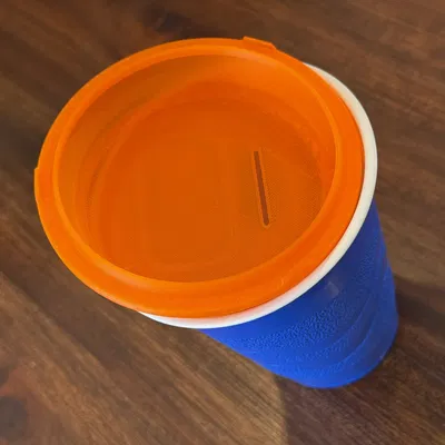 Nắp khe bỏ vé raffle cho ly nhựa xanh