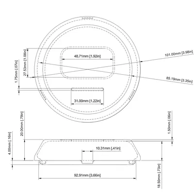 Nắp khe bỏ vé raffle cho ly nhựa xanh