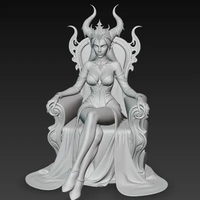 Nữ hoàng quỷ sexy ngồi trên ngai vàng 3