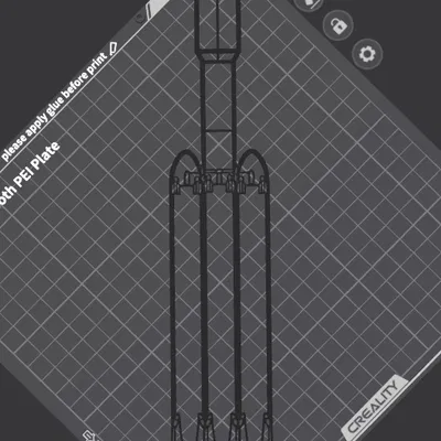 Tranh treo tường silhouette tên lửa Falcon Heavy (SpaceX)
