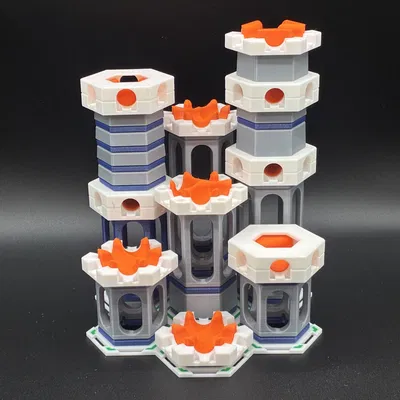 Đế universal tương thích Gravitrax: 14 insert + đế spacer tunnel