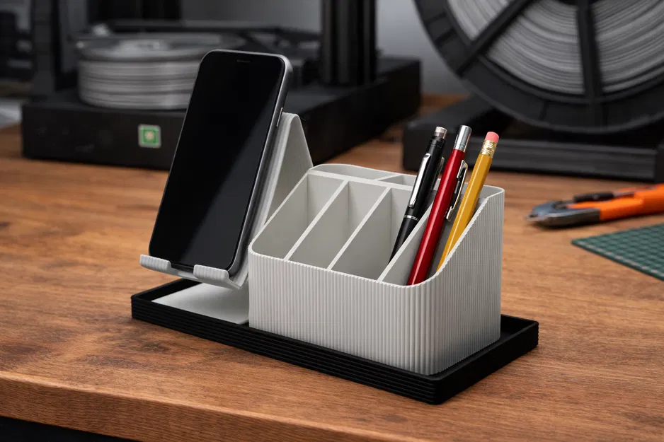 Khay sắp xếp bàn làm việc tối giản (Minimalist Desk Organizer) - Image 1