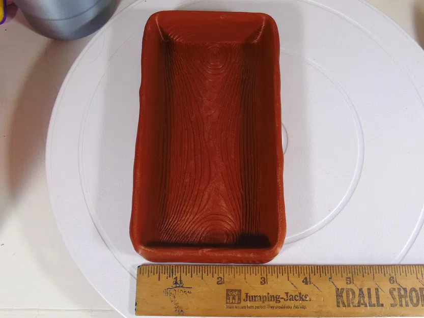 Khay đựng đồ vân gỗ cho chìa khóa, tiền lẻ, bút trên bàn làm việc - Image 3