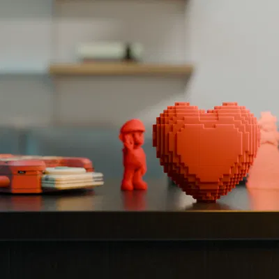 Trái Tim Pixel Style / Quà Tặng Valentine