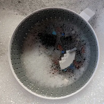 Giỏ rửa gạch Lego có lót TPU (Lego brick washer)