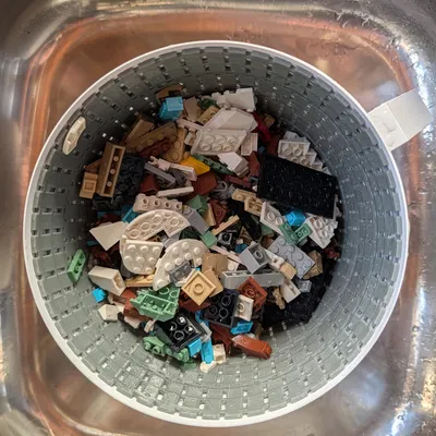 Giỏ rửa gạch Lego có lót TPU (Lego brick washer)