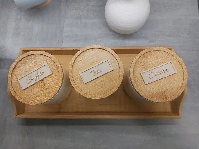 Nhãn Hũ Cà Phê, Trà, Đường (Coffee, Tea, Sugar Jar Labels) - Image 3