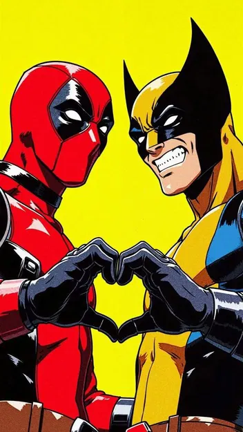 Deadpool & Woolverine Heart - Image 1