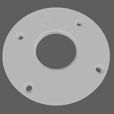 Grundplatte cho Fräszirkel theo “Tottis Bastel Keller”