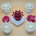 Bộ Nắp Cover Tea Light Hoa Hình Học – Tạo Không Gian Lãng Mạn & Trang Trí - Thumbnail 1
