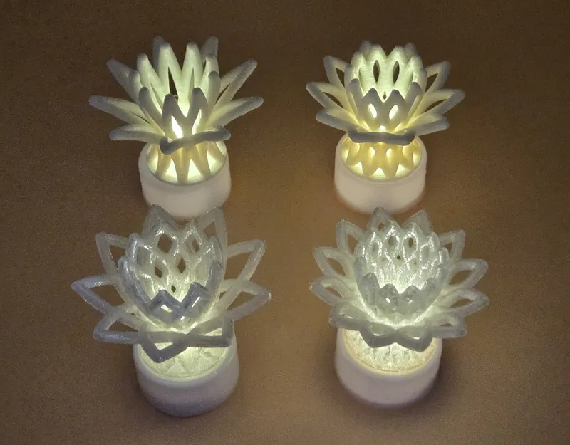 Bộ Nắp Cover Tea Light Hoa Hình Học – Tạo Không Gian Lãng Mạn & Trang Trí - Image 2
