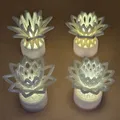Bộ Nắp Cover Tea Light Hoa Hình Học – Tạo Không Gian Lãng Mạn & Trang Trí - Thumbnail 2