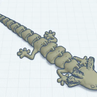 Axolotl nhỏ dễ thương dạng articulated