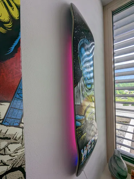 Giá treo tường cho skateboard tương thích aluminum profile WLED - Image 5