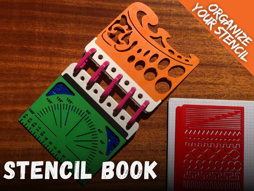 Stencil Book: Sắp xếp bộ sưu tập stencil gọn gàng, dùng nhanh - Image 1