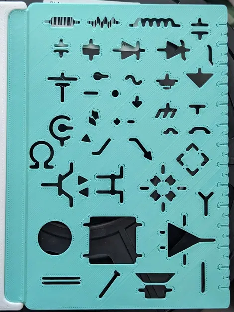 Thêm ký hiệu Ohm (Omega) vào Basic Electronics Stencil - Image 1