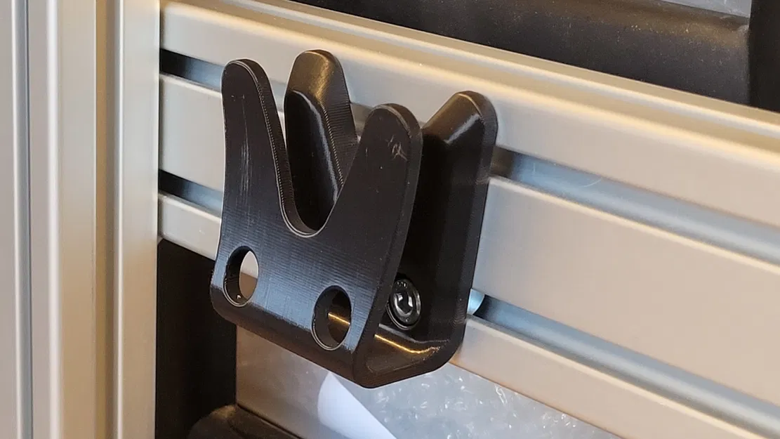 Kẹp treo găng tay sim racing cho rig nhôm (aluminum rig) – Không cần supports - Image 2