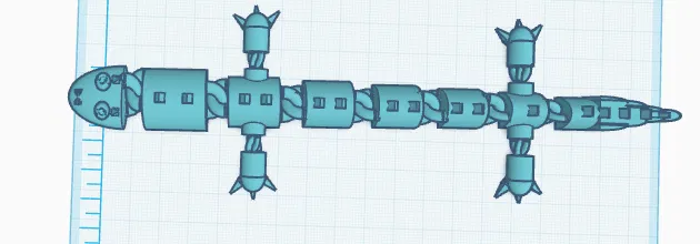 Reptile tuyến tính có khớp (Articulated Linear Reptile) để in 3D - Image 2