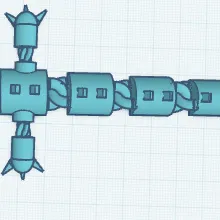 Reptile tuyến tính có khớp (Articulated Linear Reptile) để in 3D