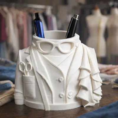 Ống Cắm Bút Thợ May – Decor Bàn Làm Việc Thanh Lịch Cho Dân Thời Trang