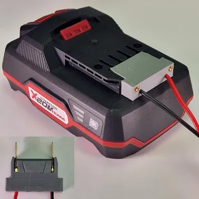 Adapter đầu cắm nguồn vặn vít cho pin Li-Ion Parkside 20V