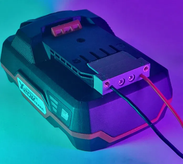 Adapter đầu cắm nguồn vặn vít cho pin Li-Ion Parkside 20V - Image 5