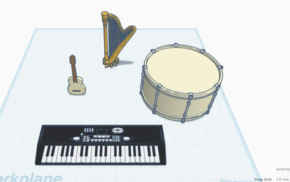 Nhạc cụ cho búp bê (musical instruments for dolls) - Image 1