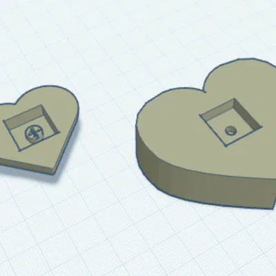 Clicker trái tim mini!