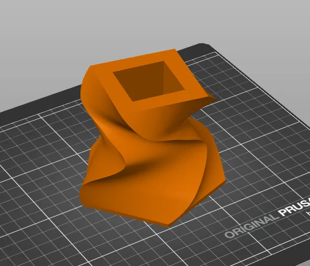 Bình hoa xoắn Spiral Lofted Vase - Image 1