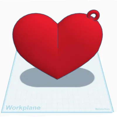 Móc khóa trái tim đơn giản