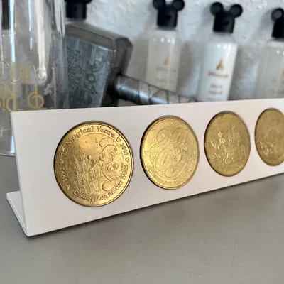 Kệ trưng bày coin (4 đồng) - Disneyland Paris / Monnaie de Paris 34mm